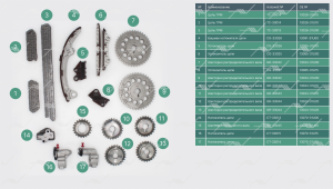 TK-33010 КОМПЛЕКТ ГАЗОРАСПРЕДЕЛЕНИЯ NISSAN VQ20DE/VQ30DE TK-33010 AUTOWELT