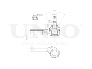 Наконечник рулевой правый SSP-10181 UNIO