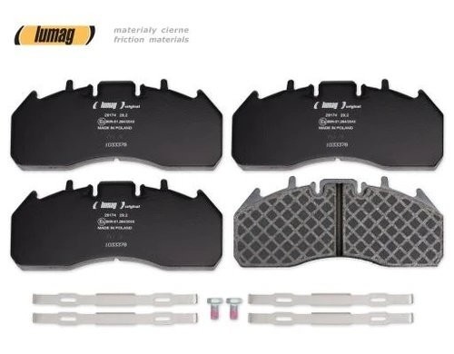 колодки дисковые!с пластинами,передние 249.6x106.9x29.2 \RVI/Volvo 291740091400 LUMAG