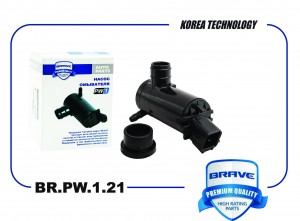 Насос омывателя стекол BR.PW.1.21 98510-G8000 Solaris II 17-, Accent 17- BR.PW.1 BR.PW.1.21 BRAVE