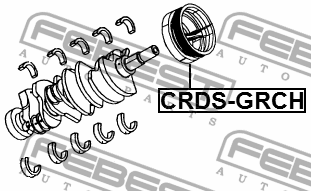 шкив коленвала!\ MB W203/W204/C219/A207/X204/X164/W164/W251 3.0D 05> CRDS-GRCH FEBEST