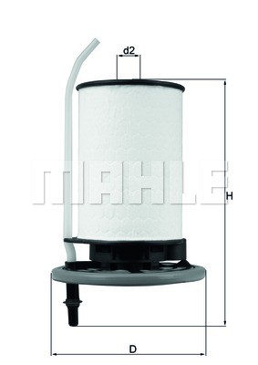 Фильтр топливный FIAT Doblo (10-) MAHLE KX398 MAHLE KNECHT