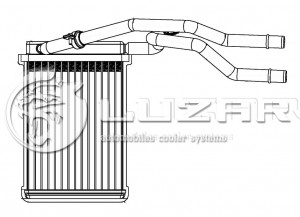 Радиатор отопителя салона для а/м Ford Fusion (02-)/Fiesta (01-) LRh1031 LRH1031 LUZAR