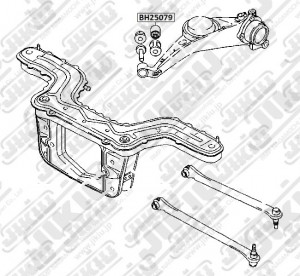 Сайлентблок задн рычага MAZDA TRIBUTE 00-07 BH25079 BH25079 JIKIU