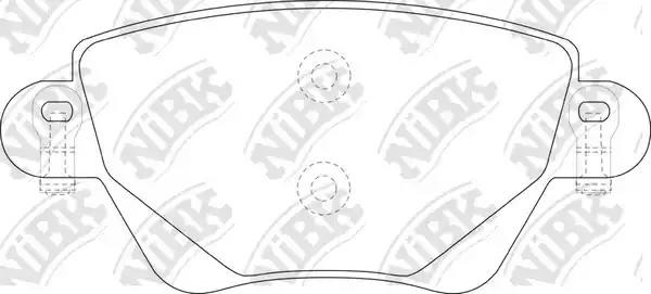 Колодки тормозные FORD Mondeo (00-07) JAGUAR X-Type RENAULT Kangoo (01-09) задни PN0194 NIBK