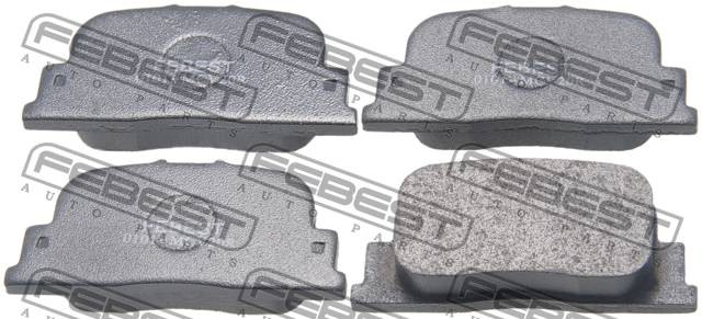 Колодки тормозные задние 0101-MCV20R FEBEST
