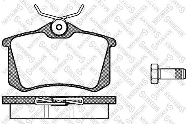 колодки дисковые з.!\ Seat Cordoba 1.2-1.6/1.4TDi 02-09,Volkswagen Polo 1.9TDi 0 274-000B-SX STELLOX