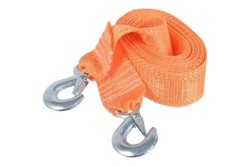 трос буксировочный! лента, 5т, 4м, с крюками\ BRX0080021 BRIX