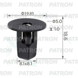 Фиксатор пластиковый Daihatsu, Lexus, Subaru, Toyota применяемость: внутренняя о P370015A PATRON