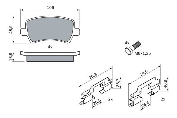 VOLVO S60 (2010>) 0 986 494 213 BOSCH