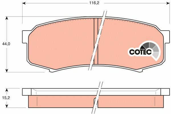 TOYOTA/MITSUBISHI/CHANGAN GDB1182 TRW