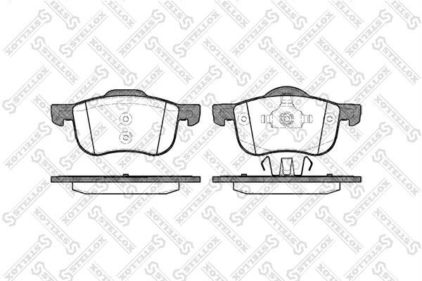 колодки дисковые п.! с антискр. пл.\ Volvo S80 98>/V70/S60 00>/C70 00-02/XC70 2. 724-000B-SX STELLOX