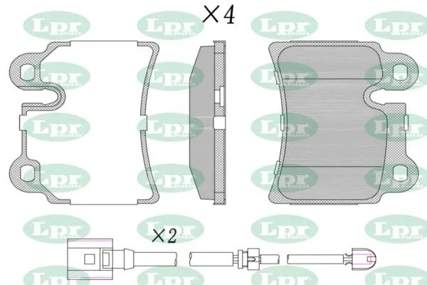 Комплект тормозных колодок 05P1380 05P1380 LPR