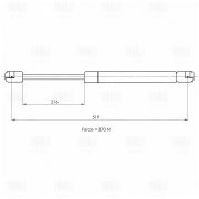 Упор газовый (амортизатор) Renault Sandero (08-) (крышки багажника) (GS 0918) GS 0918 TRIALLI