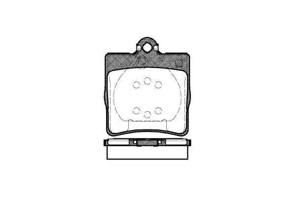 678 00 FDB1311=571925B !колодки дисковые з.\ MB W202 1.8-2.5TD 93-01/W210 2.0-3. 0678.00 REMSA