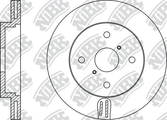 Диск тормозной TOYOTA Yaris (05-) передний (1шт.) NIBK RN1437 NIBK