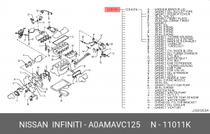 ПРОКЛАДКИ ДВС 4ШТ A0AMA-VC125 NISSAN