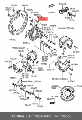 Шайба HYNDAI KIA OE 1360216003 HYUNDAI KIA