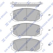 Колодки тормозные HYUNDAI Sonata (14-) передние (4шт.) HARDRON SANGSIN HP4334 SANGSIN