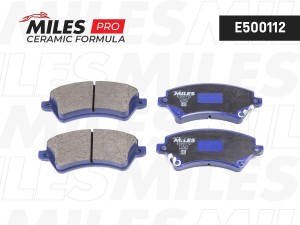 Колодки тормозные передние (Смесь CERAMIC серия PRO) TOYOTA COROLLA (E12) 1.4/1. E500112 MILES