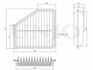 Фильтр воздушный FLT-10006 UNIO