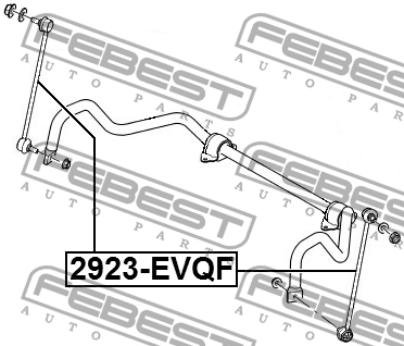 Тяга стабилизатора 2923-EVQF 2923-EVQF FEBEST