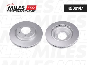 Диск тормозной (серия PRO с антикоррозионным покрытием) MITSUBISHI PAJERO IV 07- K200147 MILES