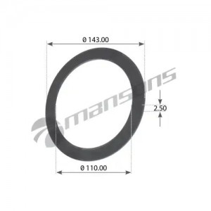 Кольцо BPW ступицы уплотнительное пластик (110x141x2.5) MANSONS 300.134 MANSONS