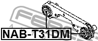 Опора дифференциала NAB-T31DM NAB-T31DM FEBEST