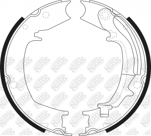 Колодки тормозные барабанные HYUNDAI TUCSON 2004-2010 FN0644 FN0644 NIBK