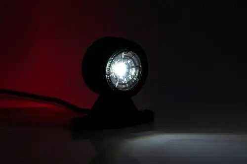 фонарь габаритный! рожок LED прямой, на кор. ножке, L=88мм, с кабелем, 12-36V\ FT009ALED FRISTOM