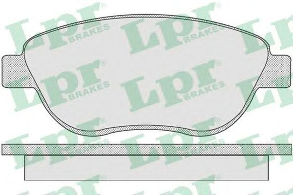 Комплект тормозных колодок 05P807 05P807 LPR