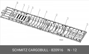 гайка! с юбкой M10 \SCHMITZ 820916 SCHMITZ CARGOBULL
