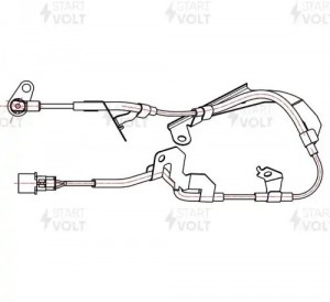 Датчик ABS для а/м Mitsubishi L200 (06-) (с 2011) перед. прав. (VS-ABS 1106) VSABS1106 START VOLT