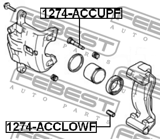 Втулка направляющая передн суппорта HYUNDAI ACCENT/VERNA 1999-2013 1274-ACCUPF 1274-ACCUPF FEBEST