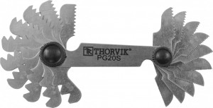 набор резьбовых шаблонов! для наружных резьб, 20 предметов\ PG20S THORVIK