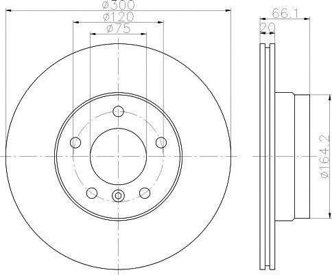 92133003 диск тормозной задний!\ BMW E87/E90 1.8-2.0D M47/N46/N52 04> 92133003 TEXTAR
