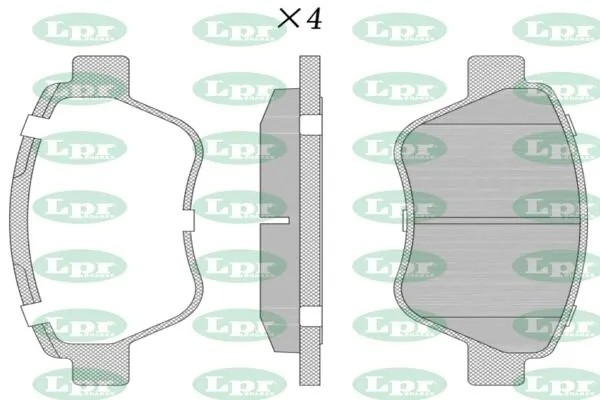 Колодки тормозные дисковые 05P1878 05P1878 LPR