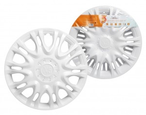 Колпаки колесные декоративные R16 белый "AIRLINE" X5 (2 шт.) AWCC-16-12 AIRLINE