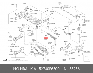 Втулка 52740-E6500 52740E6500 HYUNDAI KIA