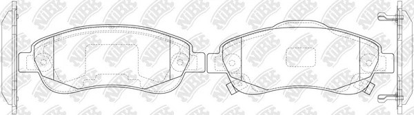 Колодки тормозные дисковые HONDA CR-V 2007 PN8808 PN8808 NIBK