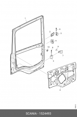 Втулка петли двери 1524493 SCANIA