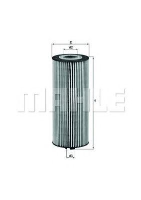 Фильтр масляный OX174D MAHLE KNECHT