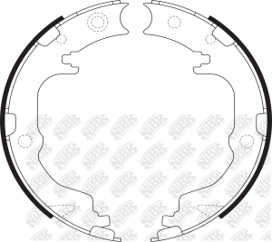 Колодки стояночного тормоза MITSUBISHI OUTLANDER 2007-2012 FN23001 FN23001 NIBK