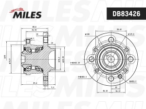 Ступица колеса задняя с подшипником MINI ONE/COOPER/CLUBMAN 06- (FAG 713 6494 40 DB83226 MILES