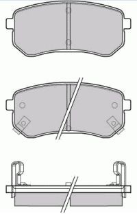 Колодки тормозные дисковые Kia Picanto 1.1i 04 SP1189 SP1189 SANGSIN