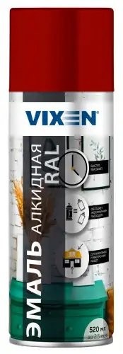 Краска темно-красная аэрозоль 520мл VIXEN VX13011 VIXEN
