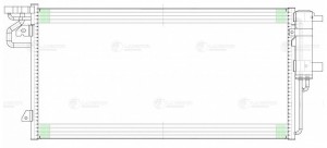 Радиатор кондиц. для ам Ford Kuga (13-),Focus (11-) 1.5T,2.0T,2.0D (LRAC 1068) LRAC 1068 LUZAR