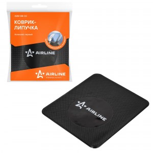 Коврик на панель приборов противоскользящий 16х13.8см черный AIRLINE ASM-BB-03 AIRLINE