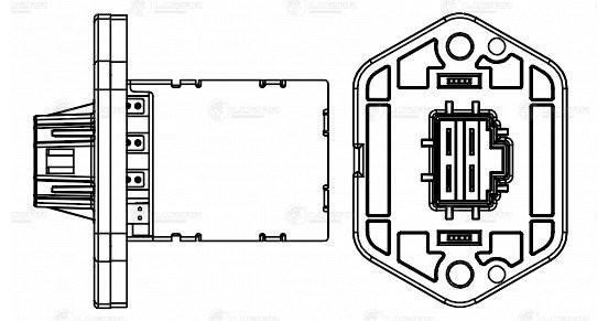 Резистор э/вент. отоп. для а/м KIA Rio II 05- manual A/C LFR0810 LFR 0810 LUZAR